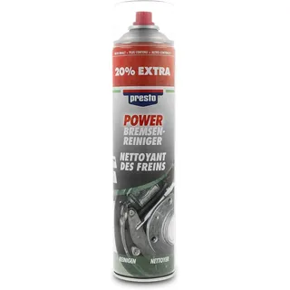 PRESTO Bremsenreiniger 600 ml - Hochwirksamer Reiniger für Auto, Motorrad, im KFZ-Bereich, zur Wartung, löst Verschmutzung rückstandsfrei