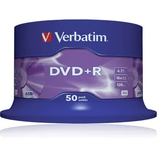 Verbatim DVD+R 4.7GB 16x 50er Spindel (43550)