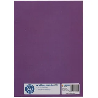 Herma Heftumschlag glatt lila Papier DIN A5