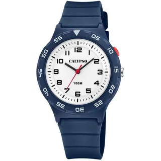 Calypso Herrenuhr Analog aus Kautschuk Blau dunkel