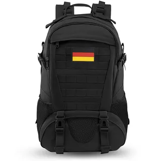 Jueachy Militär Rucksack 30L Schwarz