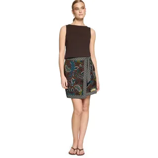 Zero Miniröckchen Damen Floral Braun/Petrol 34