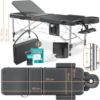 Kesser KESSER® Massageliege klappbar höhenverstellbar 3 Zonen & Massagestuhl, Kosmetikliege