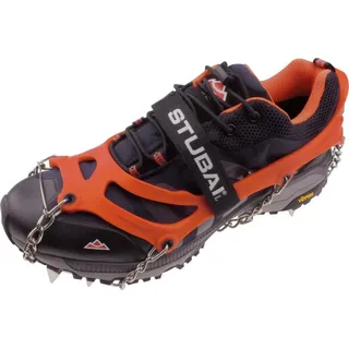 Stubai Grödel für Wander-Schuhe | Mount Track orange, Größe L Antirutsch-Schuhkrallen aus Edelstahl für Winter, rutschfeste Spikes für Schuhe...