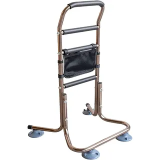 FGAQLUK Mobile Aufstehhilfe Aufsteh-und Sitzhilfe, Stützgestell Mit 4 Haltegriffen, Ältere Sitzhilfe Stand Bett Aufstehhilfe Bettgriff Höhenverstellbarer Haltegriff for Senioren Stand, Belastbar 136kg