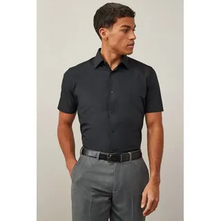 Next Businesshemd Pflegeleichtes Regular Fit Hemd (1-tlg) schwarz 56 (Normallänge)