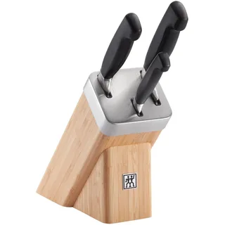 Zwilling Vier Sterne Selbstschärfender Messerblock 4-tlg. Braun
