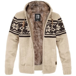 bw-online-shop Norweger Strickjacke Taylor beige, Größe XXL