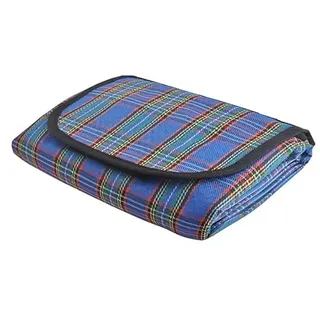 Iso Trade Picknickdecke Campingdecke Picknick Decke Reisedecke Matte 145x180cm 2450, Farbe:Blau/
