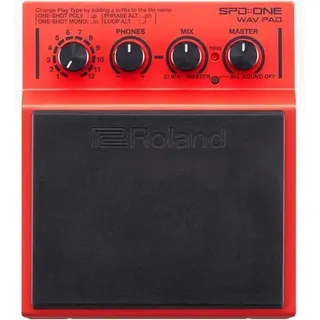 Roland SPD One Wav Pad mit Klinkenkabel (Bass, Gitarre, Schlagzeug, E-Gitarre), Effektpedal, Schwarz