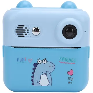 Kinder-Sofortbildkamera, 50 MP 1080P-Sofortbildkamera, 16-facher Digitalzoom, Tragbare Sofortbildkamera mit 2,4-Zoll-HD-IPS-Augenpflegebildschirm für Kleinkinder, Mädchen (Blue)