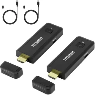 SpeaKa Professional SP-TR-450 HDMI-Funkübertragung (Set) 50 m 2.4 GHz, 5 GHz 3840 x 2160 Pixel integrierte LED-Anzeige