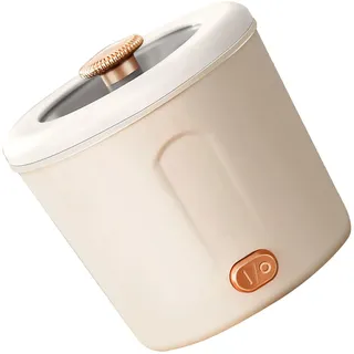 Tnfeeon Mini Electric Hot Pot Tragbares Multifunktionaler Kleiner Elektrischer Hotpot für Studentische Dienste Mini Electric Hot Pot Eu Stecker (WHITE)