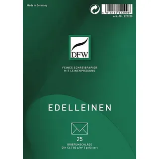 Dresdner Feinpapierwerkstatt Briefumschlag C6 Leinen