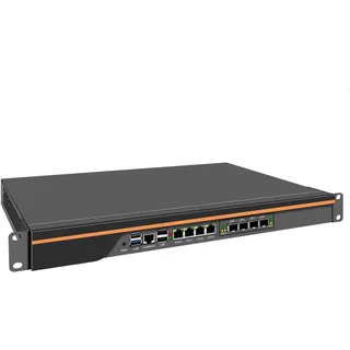 PcZinophyte 1U Rack-Mount Firewall Mini PC N150 2x10G SFP 4*i226-V 2.5G LAN Enterprise Server Network Security Host