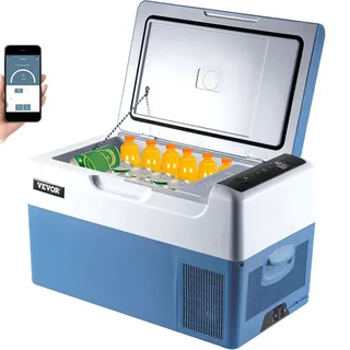 【5€ Rabatt mit Gutschein】VEVOR Portable Fridge, 22L Cool Box, Car Fridge, Electric Freezer Box, Small Freezer for Car, Camping, Truck, Boat [Energy Class B]