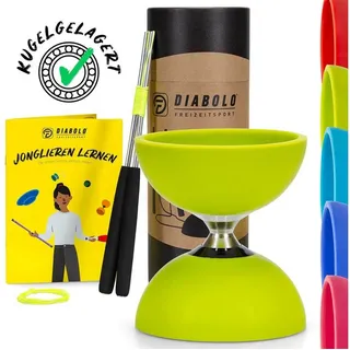 Diabolo Freizeitsport Diabolo Set Pro mit kugelgelagerter Achse, Handstäben Ersatzschnur