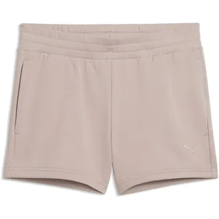 Puma Sporthose "Essentials Cat Logo 4’’ Shorts Damen", Herren, Gr. XL, Normalgrößen, rose latte beige, Obermaterial: 68% Baumwolle, 32% Polyester. Tasche – Oben: 100% Baumwolle, unifarben, regular fit, Hosen Sporthose