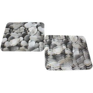 Friedola Abtropfmatten Spülbeckeneinlage Motiv Stones ca. 30x25cm Untersetzer - 2 Stück