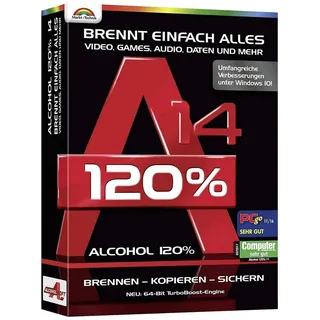 Markt + Technik Markt & Technik Alcohol 120% Version 14 Vollversion, 1 Lizenz Windows Brenn-Software