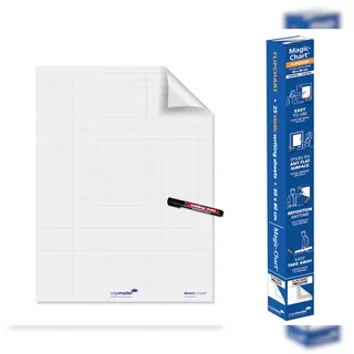 Legamaster Flipchart-Folie Magic-Chart Flipchart kariert 60,0 x 80,0 cm, 25 Blatt