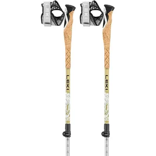 Leki Cross Trail TA 100-135 cm weiß-goldbraun-schwarz