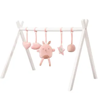 roba Baby Spielbogen Holz – roba Style Activity Gym ab 3 Monaten, rosa | Gr.: onesize