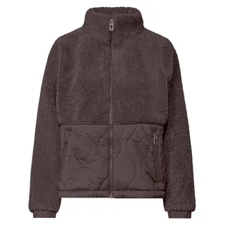 STREET ONE Teddy-Funktionsjacke Damen Braun 40