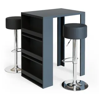 Vicco Bartisch Bar Tresen drei Farben Bartresen Stehtisch Tisch Tisch Bistrotisch inkl. Barhocker