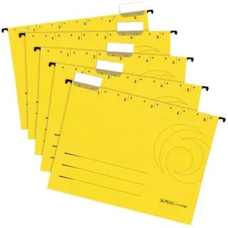 Herlitz Hängemappe easy orga, A4, gelb, 5er