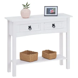 CARO-Möbel Rural Konsolentisch 88x73x32 cm weiß