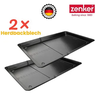 Zenker Backblech ausziehbar 37 – 52 x 3 cm, universell, hitzebeständig bis 240 °C, antihaftbeschichtet