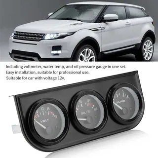 Niemals verwendet] Vdo Zusatzinstrumente 52Mm-Triple Gauge Kit Öldruck Voltmeter Messgerät Zusatz 3 In 1 Auto Meter Auto Gauge Voltmeter