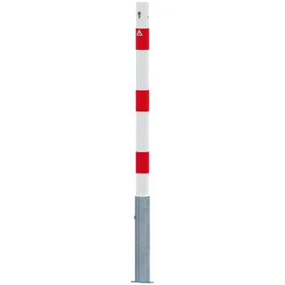 Schake Absperrpfosten Ø 60 mm 6 x 130 cm Rot/Weiß