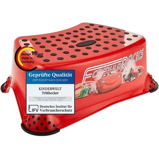 OKT keeeper Cars Tritthocker, Schwarz, Rot