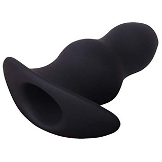 pleasureboxxx Silikon Peep Loch Hollow Butt Plug Einlauf, mittel