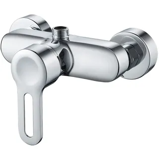 Namuoto Einhebelmischer Duscharmatur Chrom, Mischbatterie für Dusche Wandmontage, Aufputz Brausearmatur, G 1⁄2 Wasserauslass Nach Oben ist für Duschsystem Geeignet