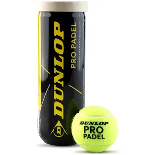 Dunlop Pro Padel – Padel Bälle für Wettkämpfe und Turniere (1x3er Dose)