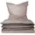 Renforcé taupe/dunkelgrau 155 x 220 cm + 80 x 80 cm
