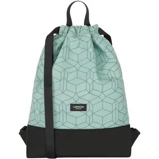 LARKSON Turnbeutel Damen & Herren Mint - No 7 - Rucksack Damen für Sport und Festival - Beutel Rucksack Klein mit Innentasche - Außentasche für Schnellzugriff - Einheitsgröße