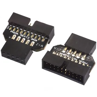 USB 3.0 auf USB 2.0 Motherboard Adapter, 19 Pin USB 3.0 Stecker auf 9 Pin USB 2.0 Buchse Motherboard Adapter Konverter für PC Mainboard USB 2.0 9 Pin Port - 480Mbps