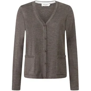 MAERZ Muenchen Strickjacke 201400 Damen Sweatjacke, Feinstrickjacke, Grobstrickjacke, Wolljacke, Cardigan braun 40
