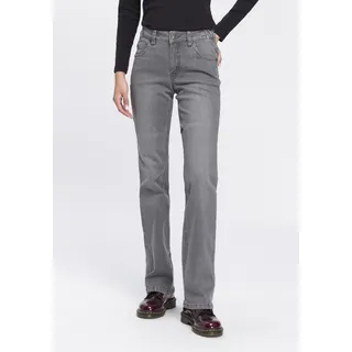 Arizona Bootcut-Jeans »Bund mit seitlichem Gummizugeinsatz«, hohe Leibhöhe, Bootcut, mit Stretch, klassischer 5-Pocket-Style Gr. 40 N-Gr, grey used, , 14885353-40 N-Gr