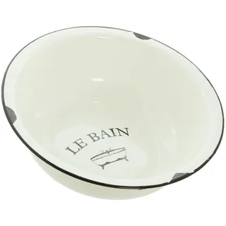 FRANK FLECHTWAREN Waschschüssel Le Bain, nostalgisches design im französischen flair, vielseitig einsetzbar Ø 34 x 10 cm