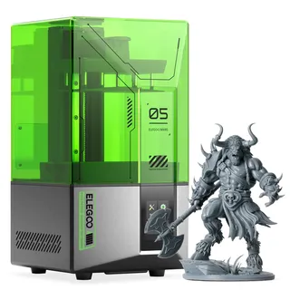 ELEGOO Mars 5 Resin 3D Drucker mit 4K-Mono-LCD, Auto-Leveling, Intelligente Fehlererkennung, MSLA Desktop-3D-Drucker mit einem Druckvolumen von 143,43 x 89,6 x 150 mm3