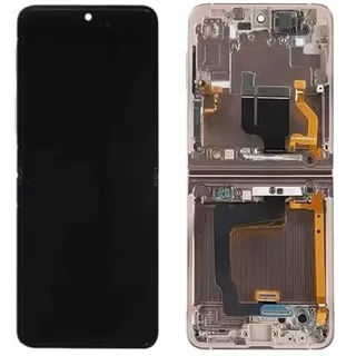 RUI XI LCD-Display, Touchscreen-Digitizer, kompatibel mit Samsung Galaxy Z Flip 4G F700 SM-F7000, 3,86 V, 2370 mAh/930 mAh, vollständiger Montage; ein Paar EB-BF700ABY EB-BF701ABY + kostenloses