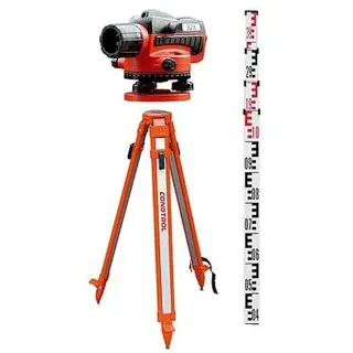 Optisches Nivelliergerät 32X Set mit Stativ und Messlatte