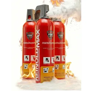 Xenotec Feuerlöscher - Löschspray 3x750 ml - Feuerlöscher Auto - Küche, Haushalt, Auto Feuerlöscher Schaum - Schaumlöscher - Co2 Feuerlöscher - Kompakter Feuerlöscher für unterwegs