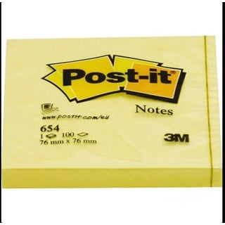 Post-it Haftnotiz Notes 654 76x76mm 100Blatt gelb