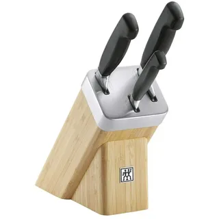 Zwilling Vier Sterne Selbstschärfender Messerblock 4-tlg. Braun